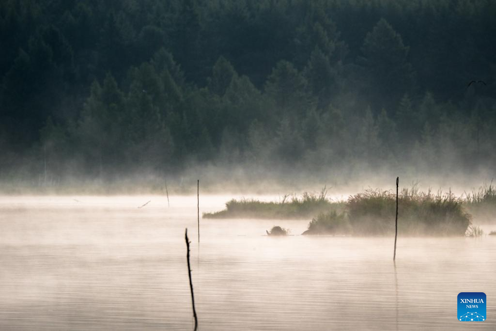 Scenery of Wusulangzi Lake in China's Inner Mongolia