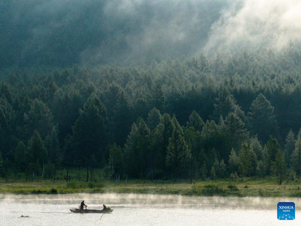 Scenery of Wusulangzi Lake in China's Inner Mongolia