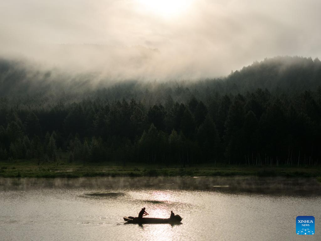 Scenery of Wusulangzi Lake in China's Inner Mongolia