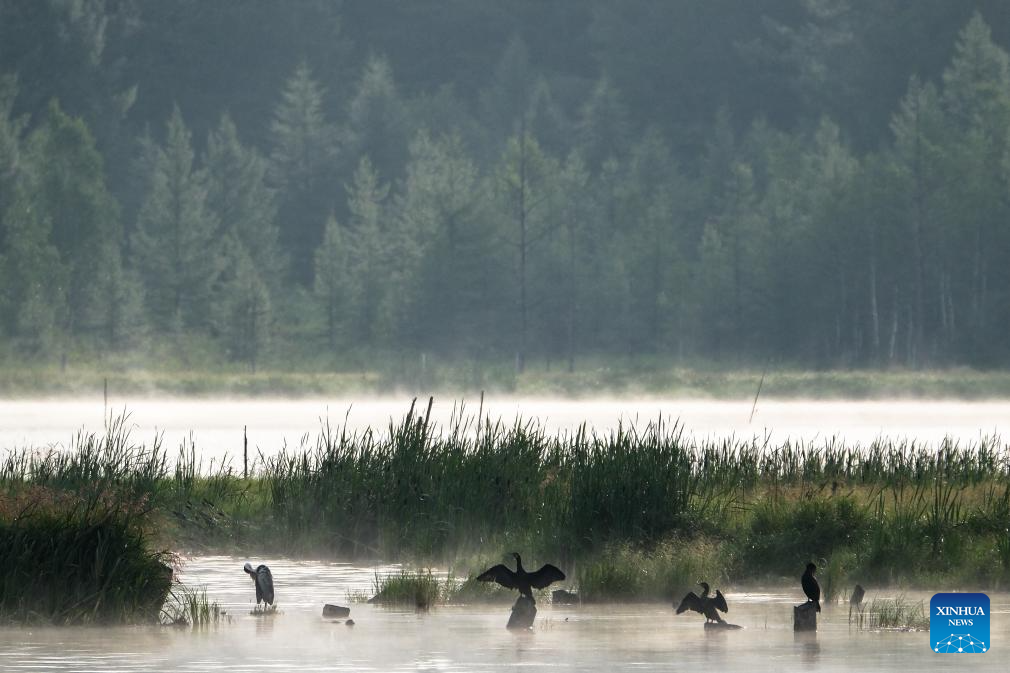 Scenery of Wusulangzi Lake in China's Inner Mongolia