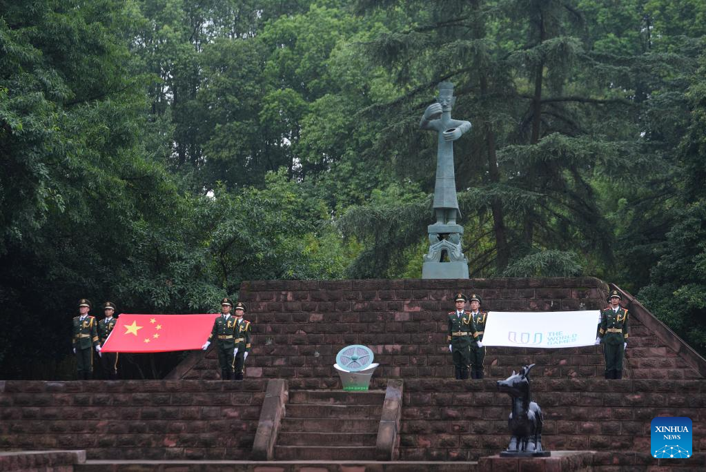 China Focus: Torch relay for World Games debuts in China, tracing cultural landmarks