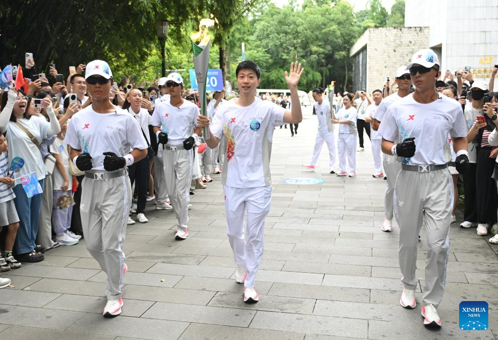 China Focus: Torch relay for World Games debuts in China, tracing cultural landmarks