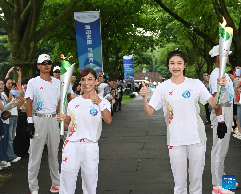 China Focus: Torch relay for World Games debuts in China, tracing cultural landmarks