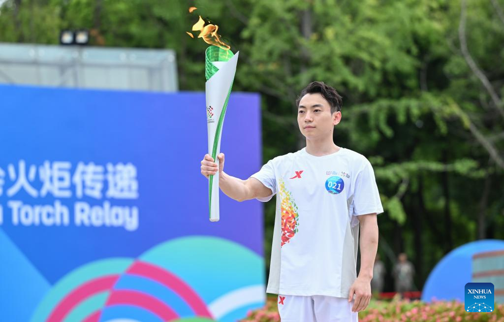 China Focus: Torch relay for World Games debuts in China, tracing cultural landmarks