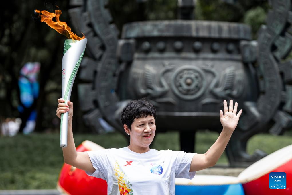 China Focus: Torch relay for World Games debuts in China, tracing cultural landmarks