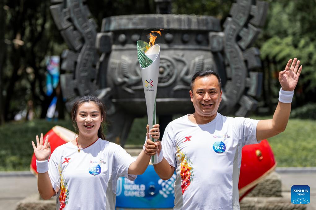 China Focus: Torch relay for World Games debuts in China, tracing cultural landmarks