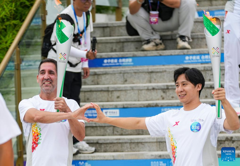 China Focus: Torch relay for World Games debuts in China, tracing cultural landmarks