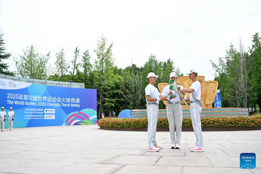 China Focus: Torch relay for World Games debuts in China, tracing cultural landmarks