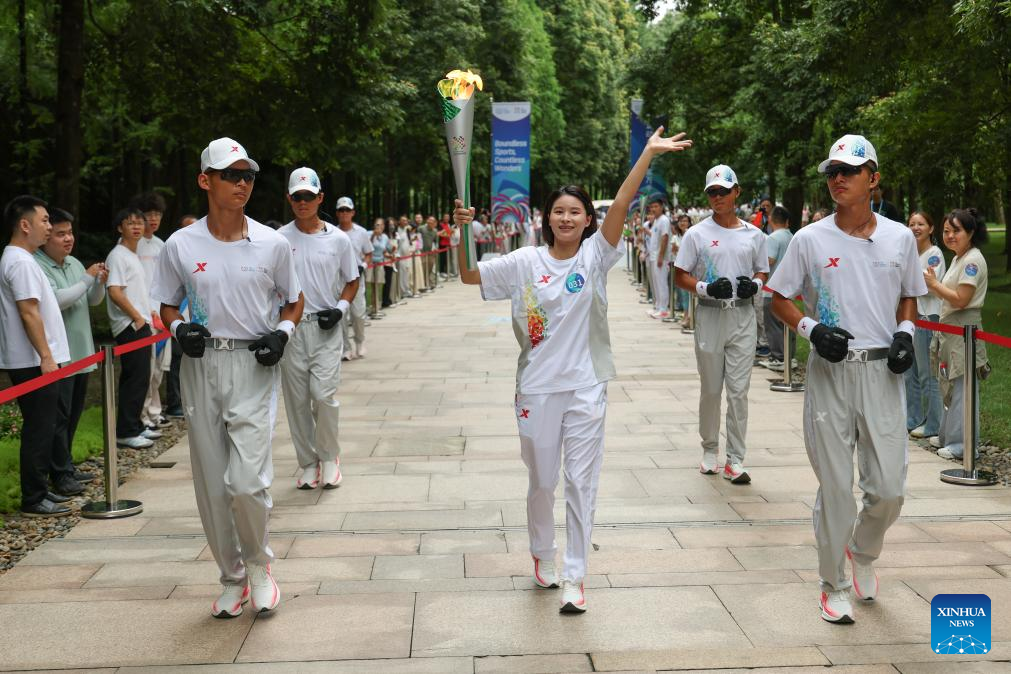 China Focus: Torch relay for World Games debuts in China, tracing cultural landmarks