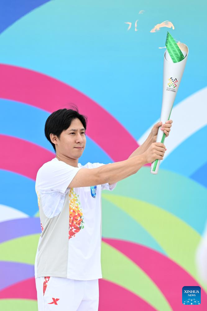 China Focus: Torch relay for World Games debuts in China, tracing cultural landmarks