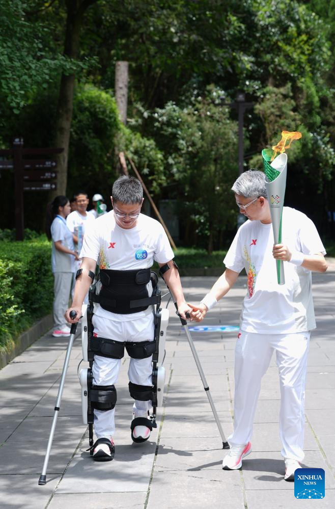China Focus: Torch relay for World Games debuts in China, tracing cultural landmarks