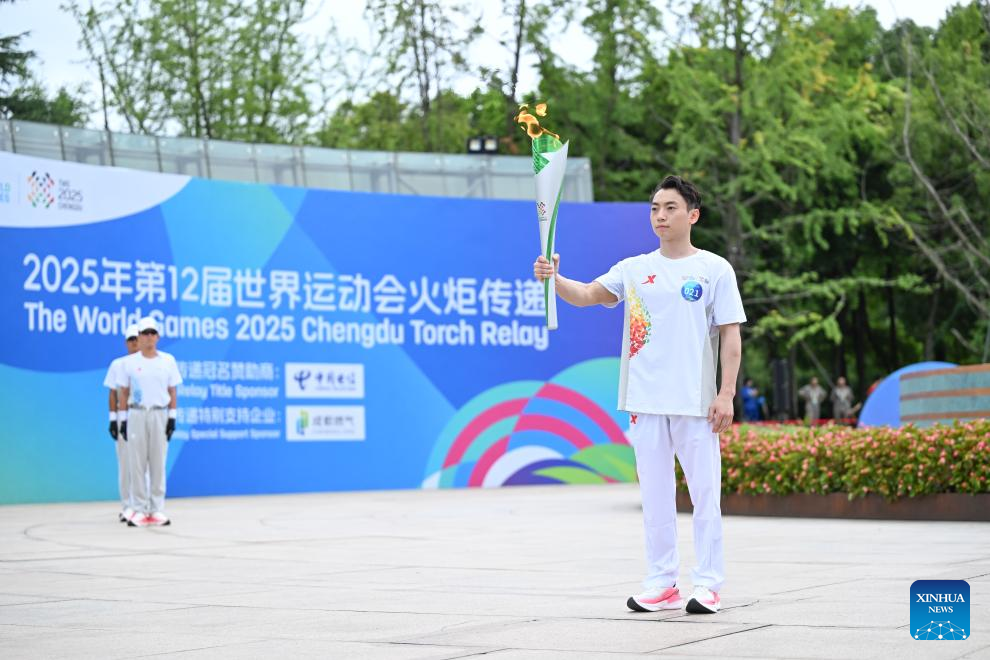 China Focus: Torch relay for World Games debuts in China, tracing cultural landmarks
