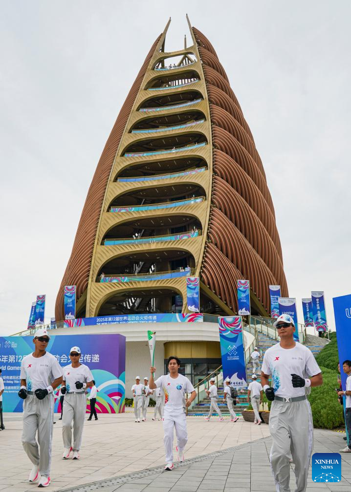 China Focus: Torch relay for World Games debuts in China, tracing cultural landmarks