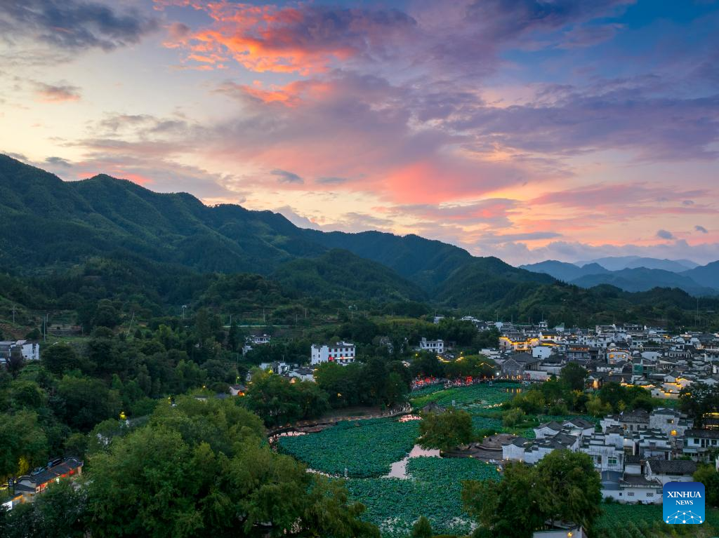 View of Chengkan Village in China's Anhui
