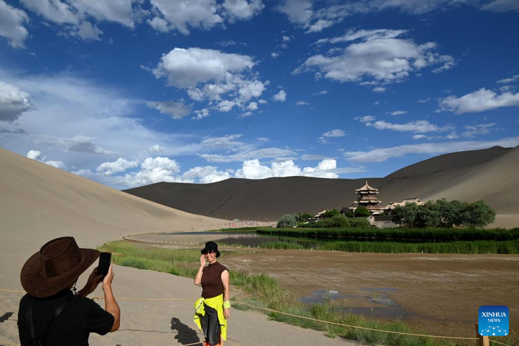 China's desert spring hits 20-year high in water level, revealing ecological progress