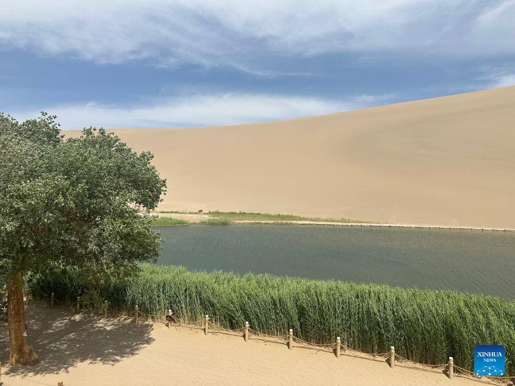 China's desert spring hits 20-year high in water level, revealing ecological progress