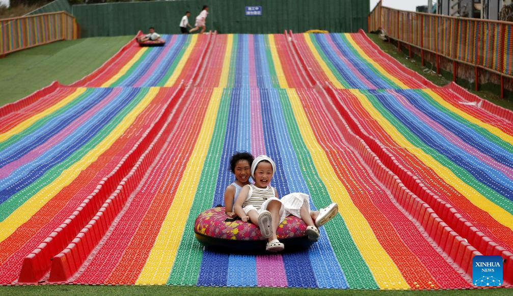 Laixi city in E China transforms abandoned mine pit into resort to promote ecology