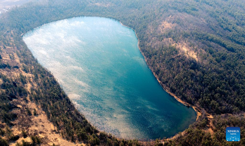 View of popular tourist destination Arxan in N China