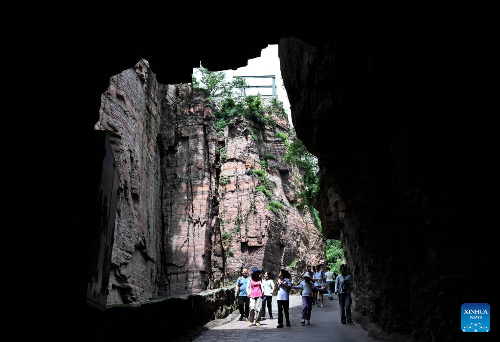 View of Wanxianshan scenic area in C China's Henan