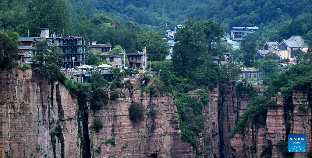 View of Wanxianshan scenic area in C China's Henan