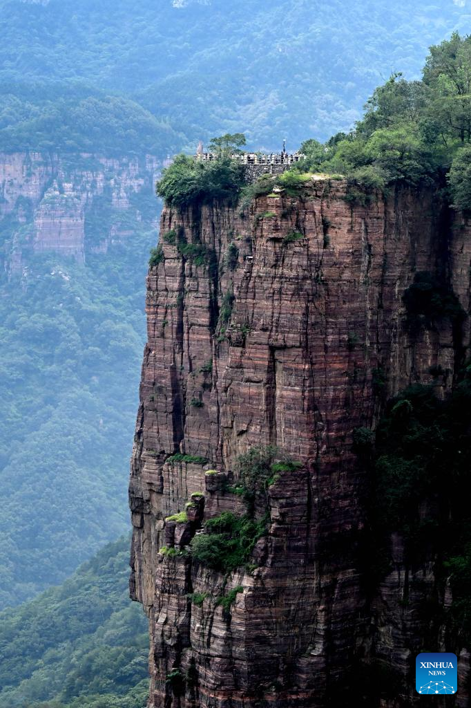 View of Wanxianshan scenic area in C China's Henan