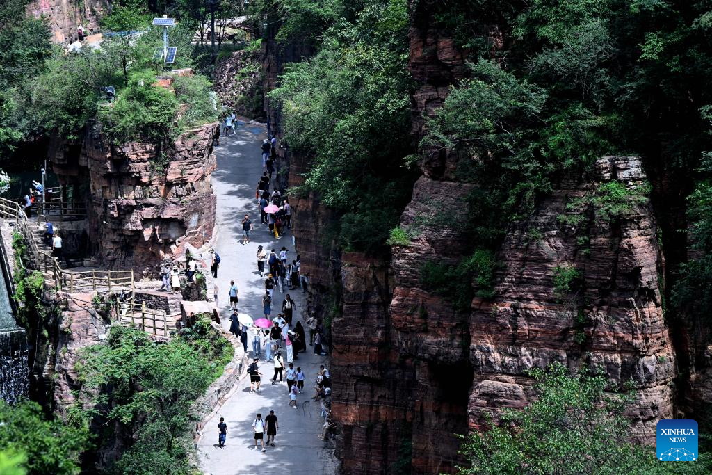 View of Wanxianshan scenic area in C China's Henan