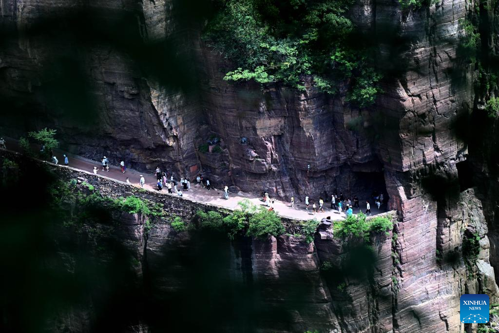 View of Wanxianshan scenic area in C China's Henan