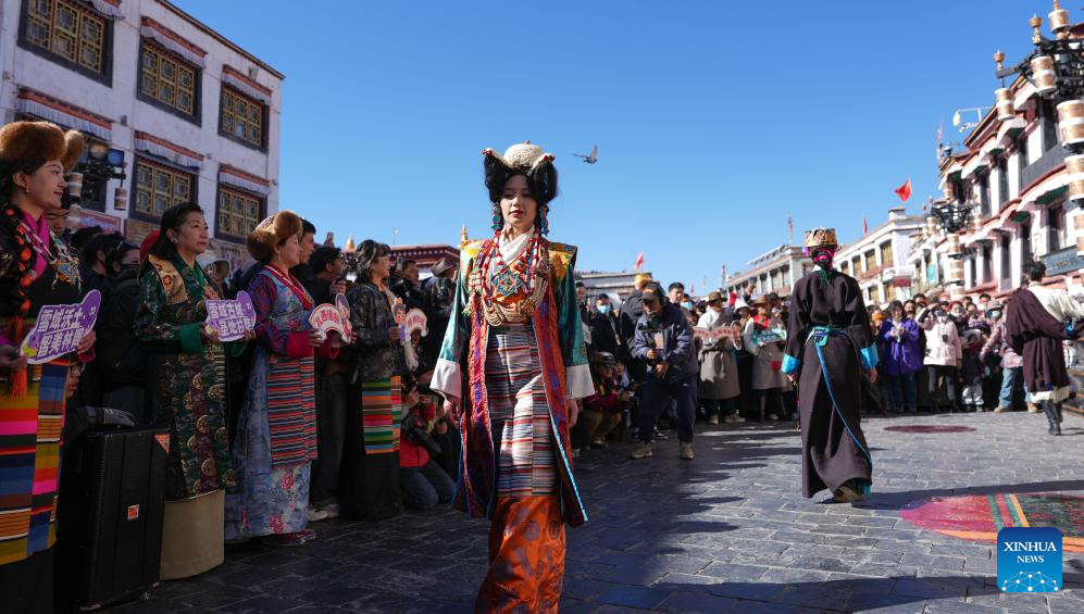 Pic story: inheritor of Lhasa costume making technique in China's Xizang