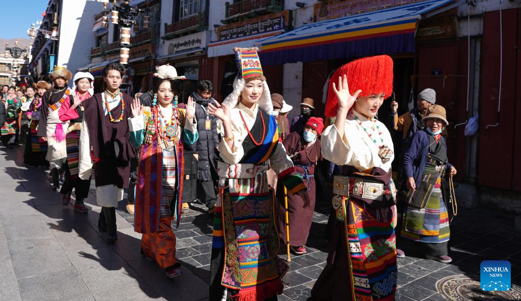 Pic story: inheritor of Lhasa costume making technique in China's Xizang
