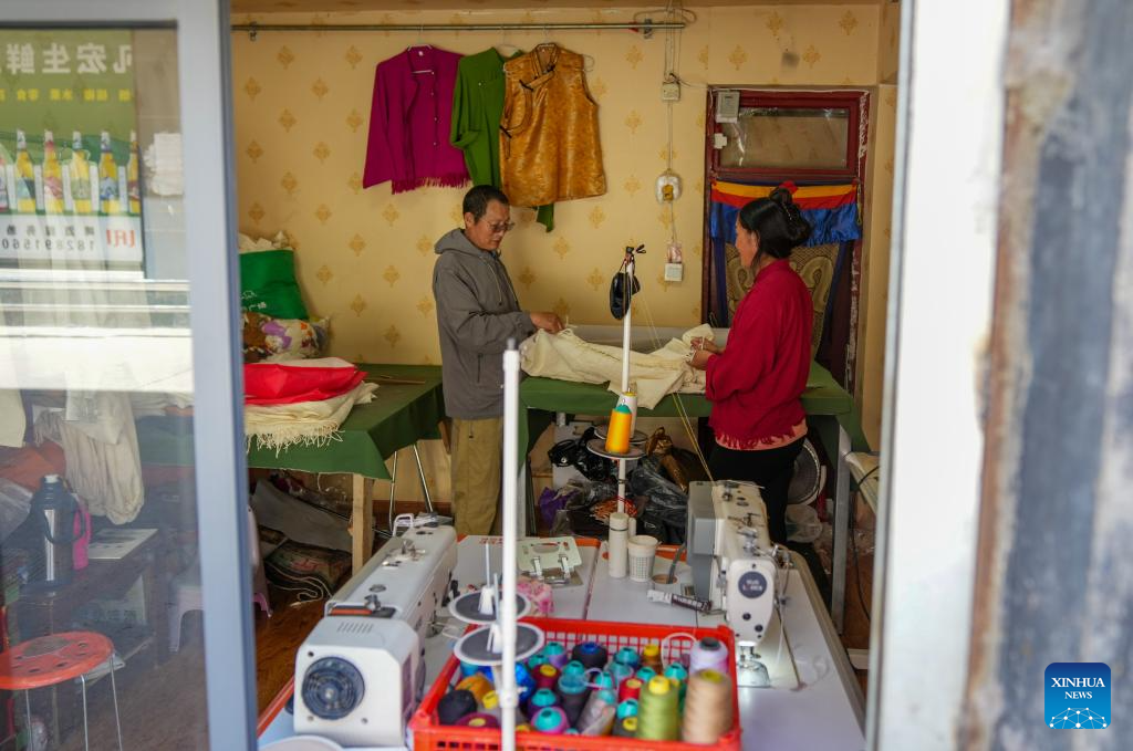 Pic story: inheritor of Lhasa costume making technique in China's Xizang