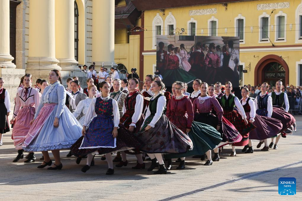 Debrecen Flower Carnival held to celebrate National Day in Debrecen, Hungary