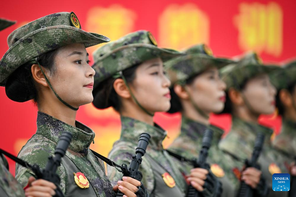 Participants busy preparing for upcoming V-Day military parade in Beijing