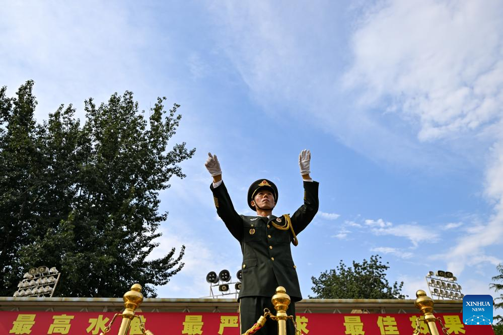 Participants busy preparing for upcoming V-Day military parade in Beijing
