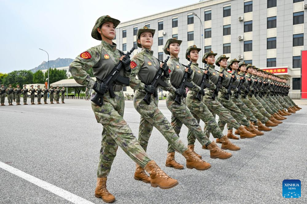 Participants busy preparing for upcoming V-Day military parade in Beijing