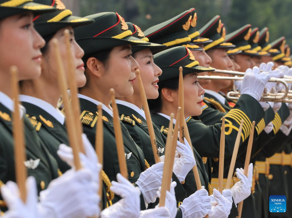 Participants busy preparing for upcoming V-Day military parade in Beijing