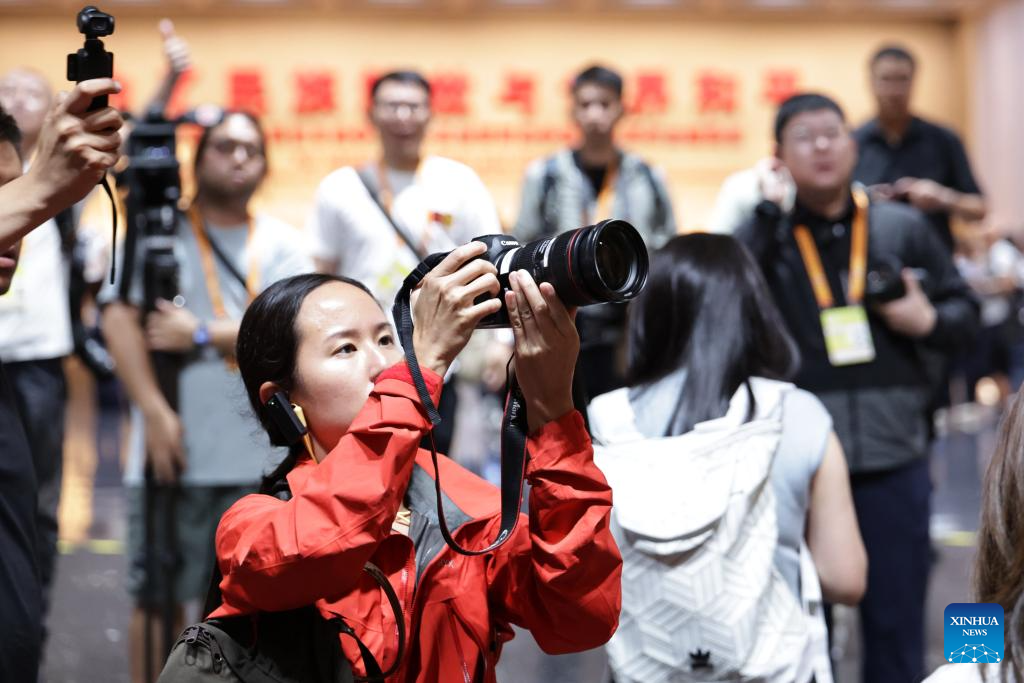 Journalists from home and abroad visit Museum of War of Chinese People's Resistance Against Japanese Aggression in Beijing