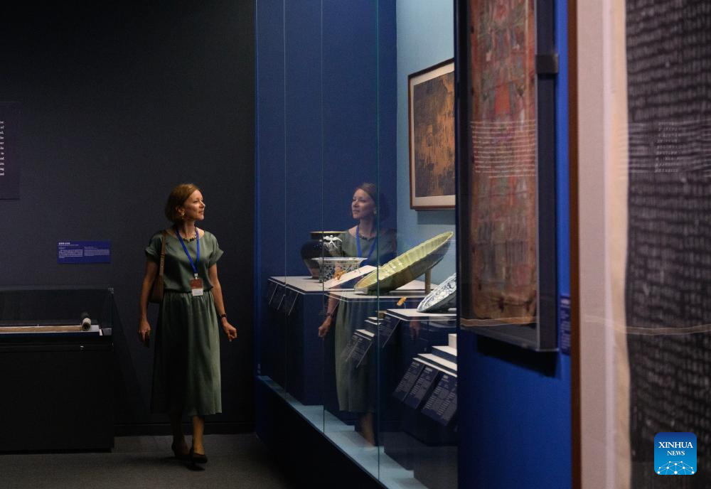 Collaborative exhibition on SCO countries' cultural heritage kicks off in Beijing