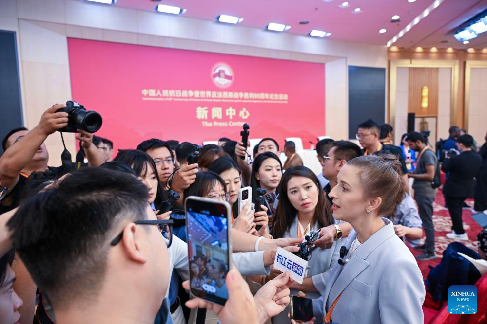 Media center for victory anniversary events opens in Beijing