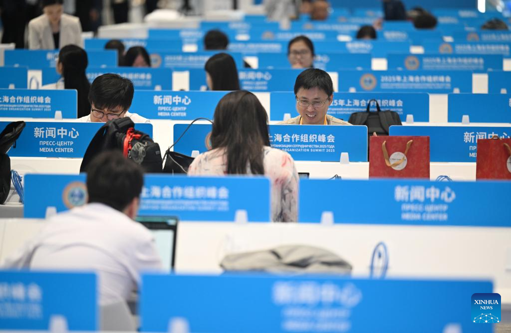 Media center for SCO Tianjin Summit opens