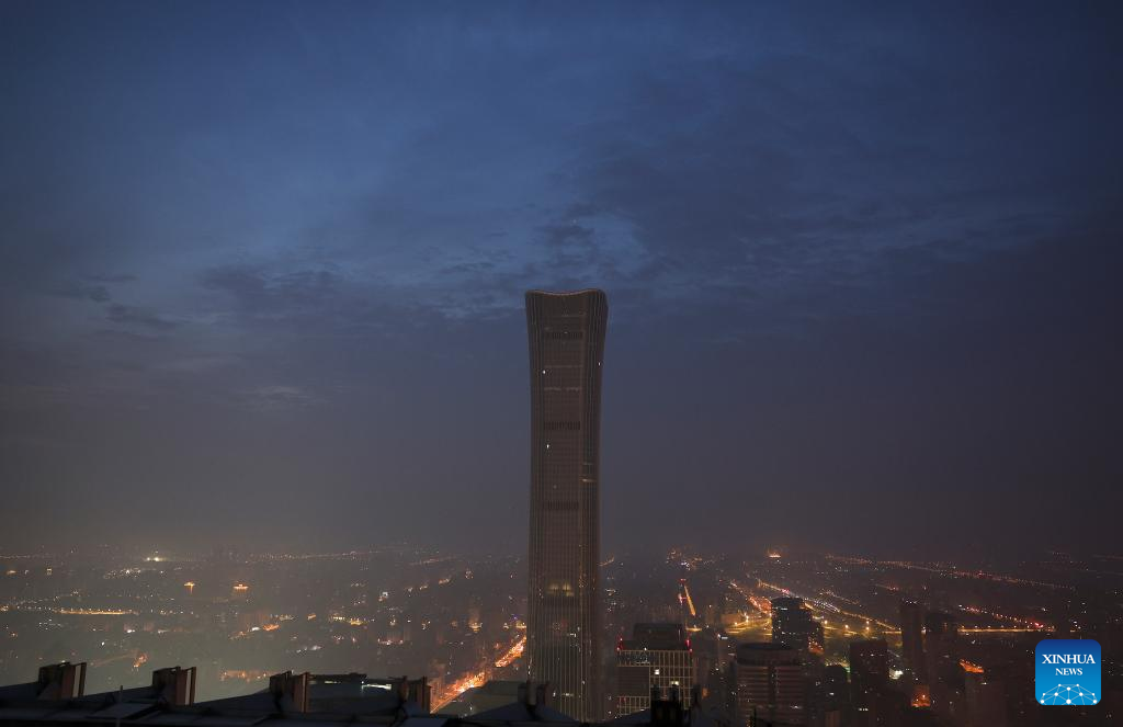 Sunrise scenery in Beijing