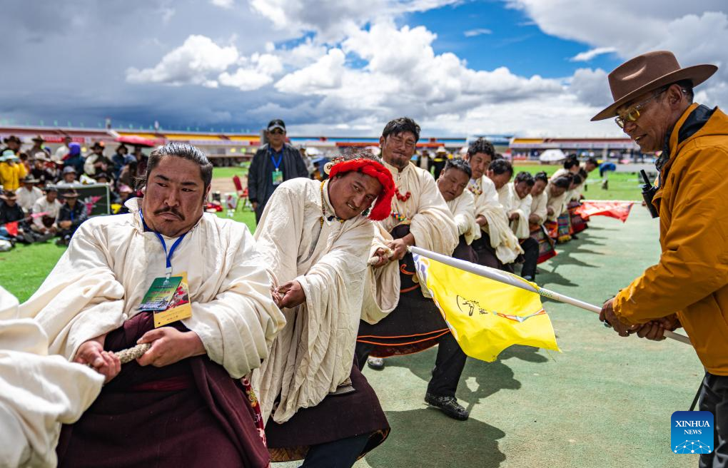 A glimpse of traditional horse racing festival in Nagqu, China's Xizang