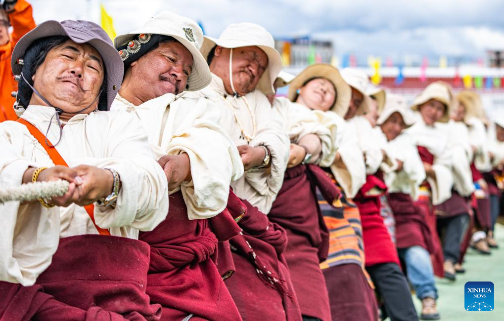 A glimpse of traditional horse racing festival in Nagqu, China's Xizang