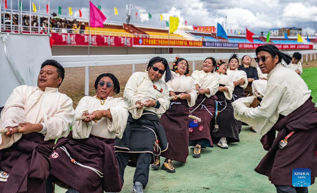 A glimpse of traditional horse racing festival in Nagqu, China's Xizang