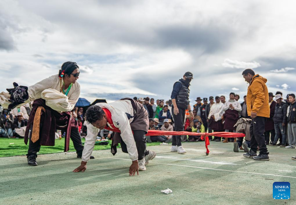 A glimpse of traditional horse racing festival in Nagqu, China's Xizang