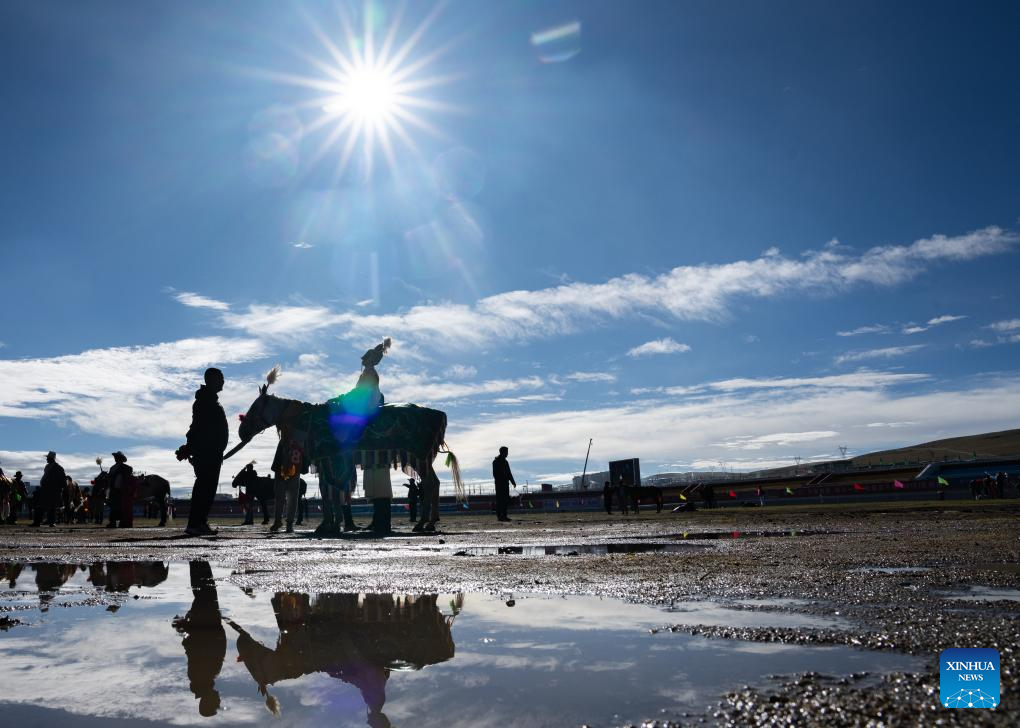 A glimpse of traditional horse racing festival in Nagqu, China's Xizang