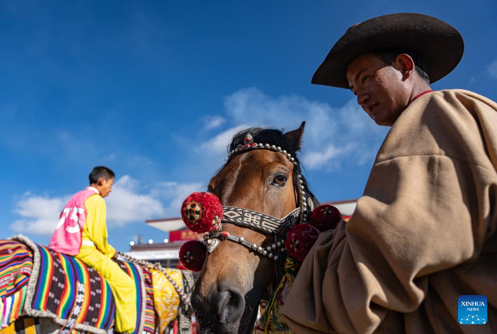 A glimpse of traditional horse racing festival in Nagqu, China's Xizang