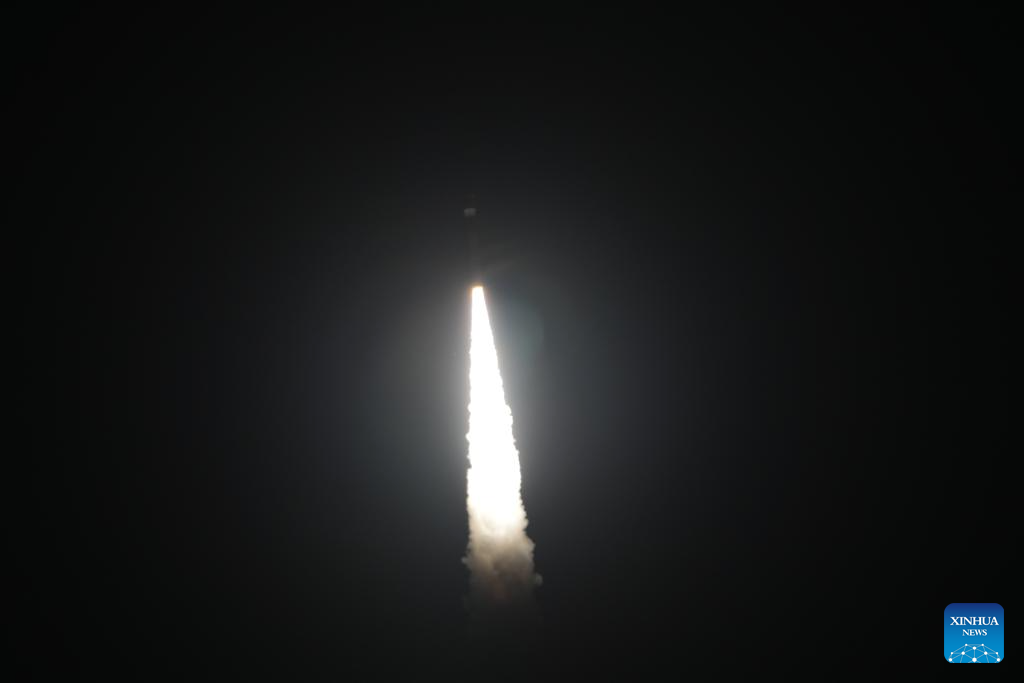 China launches new satellites from sea