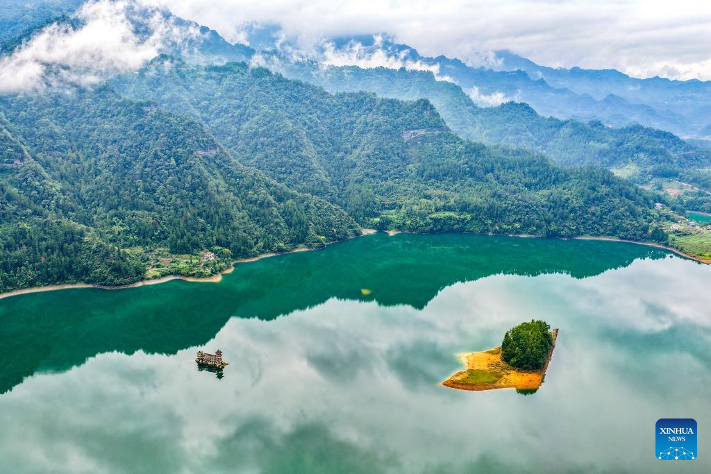 Scenery of Xiaonanhai wetland nature reserve in China's Chongqing