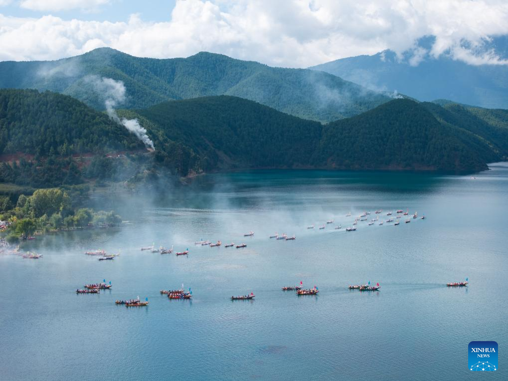 First mountain and lake circling festival of Lugu Lake kicks off in China's Sichuan