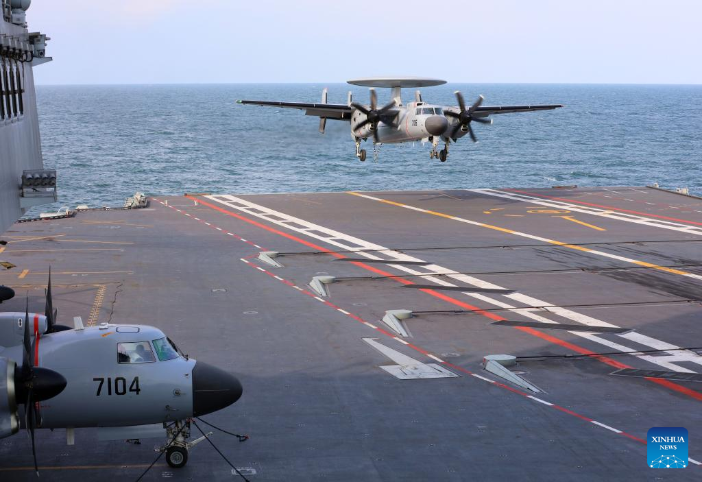 Three types of aircraft complete electromagnetic catapult-assisted takeoffs, landings on China's carrier Fujian